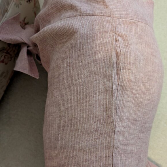 Masscob La Coruña 100% Linen Pants – Size 36 – Dusty Rose Clay - Picture 11 of 11